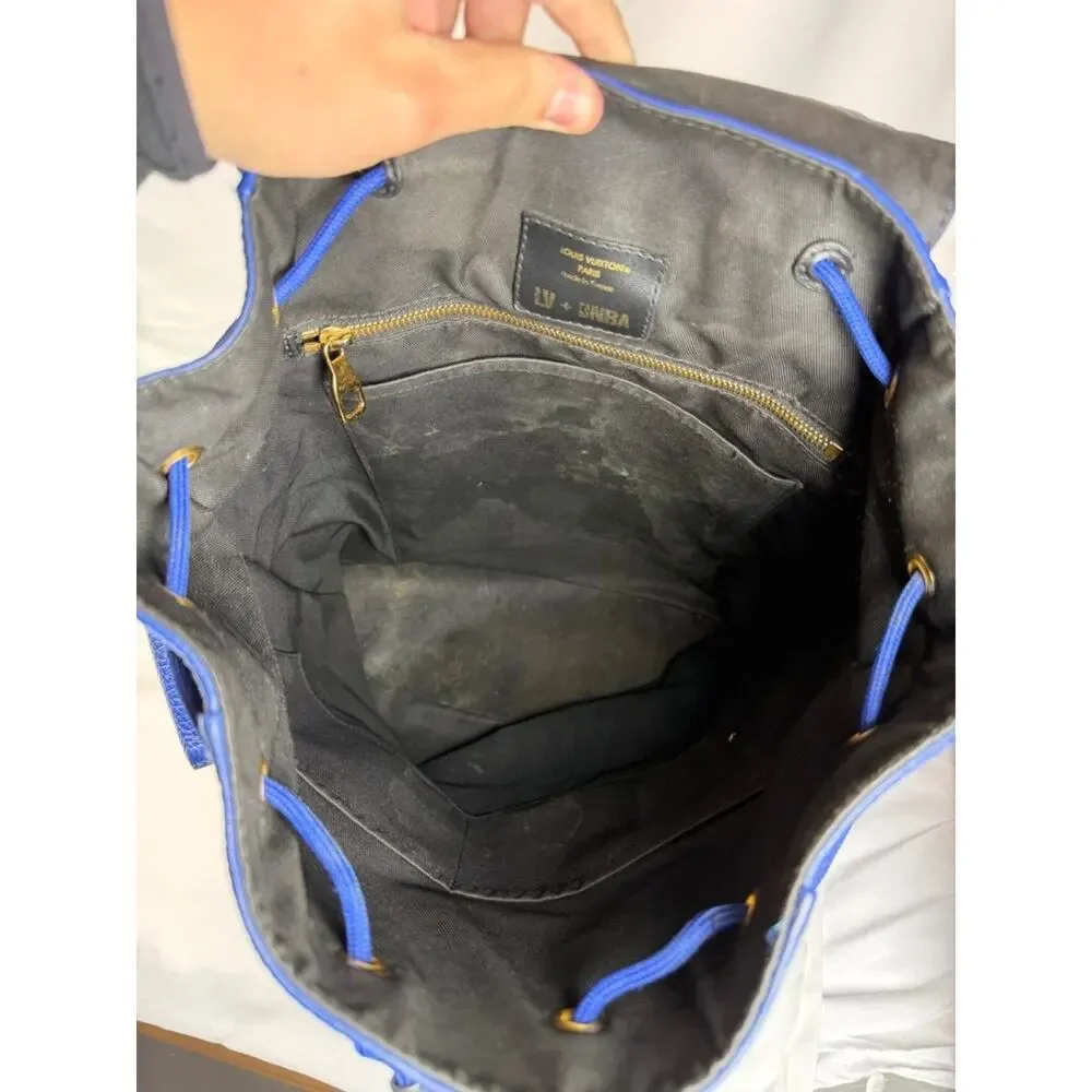 Louis Vuitton x NBA Blue Taurillon Christopher MM SPB-TS 353377